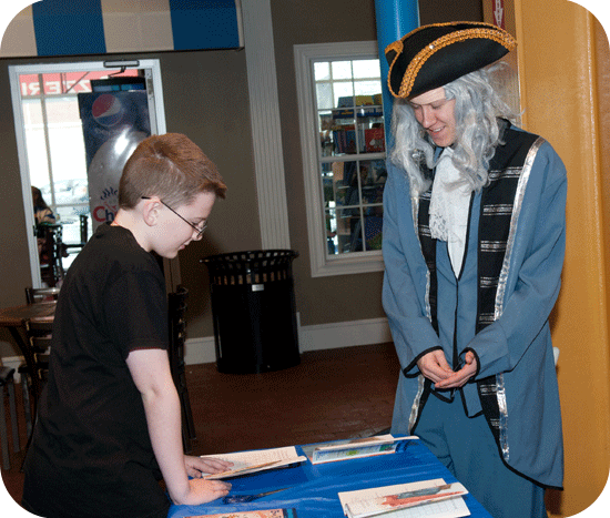 Ben Franklin Visits Terre Haute Children’s Museum
