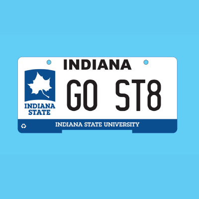 Indiana State License Plate