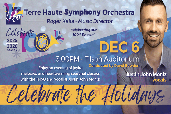 Enjoy a afternoon of joyful melodies and heartwarming classics that capture the magic of the season with the THSO and vocalist Justin John Moniz! 