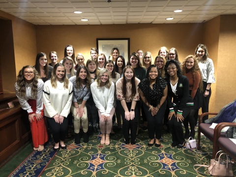 Order of Omega Members at Fall 2019 Induction
