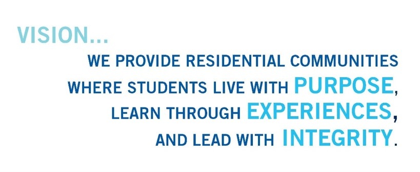 We provide residential communiteies where students live with purpose, learn through experiences, and lead with integrity